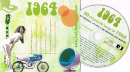 CD + kaart van geboortejaar als kado